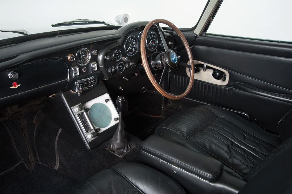 Aston Martin classic silver birch DB5 interior - Ph Courtesy of allastonmartin.com and Byron International