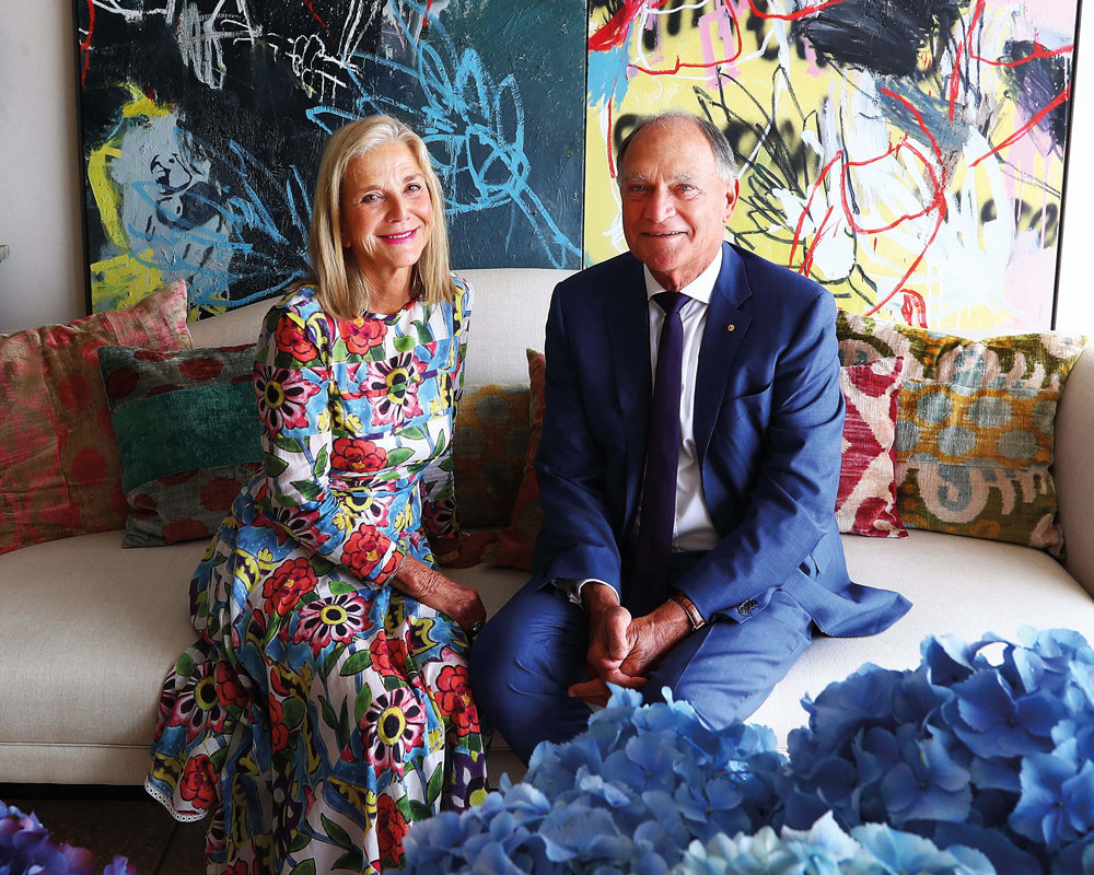 Brian White, with wife Rosemary, is the third generation leader of the Ray White Group