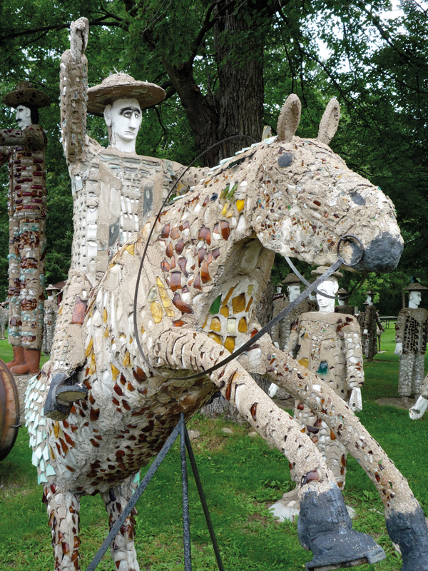One of 237 sculptures by artist Fred Smith (1886-1976) in the Wisconsin Concrete Park. The Park was bought by Kohler Foundation from the Smith family in 1976 and restored for public display;