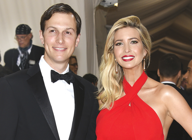Jared Kushner, left, and Ivanka Trump