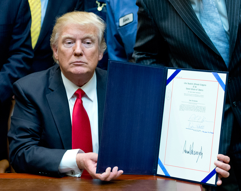 US president Donald Trump