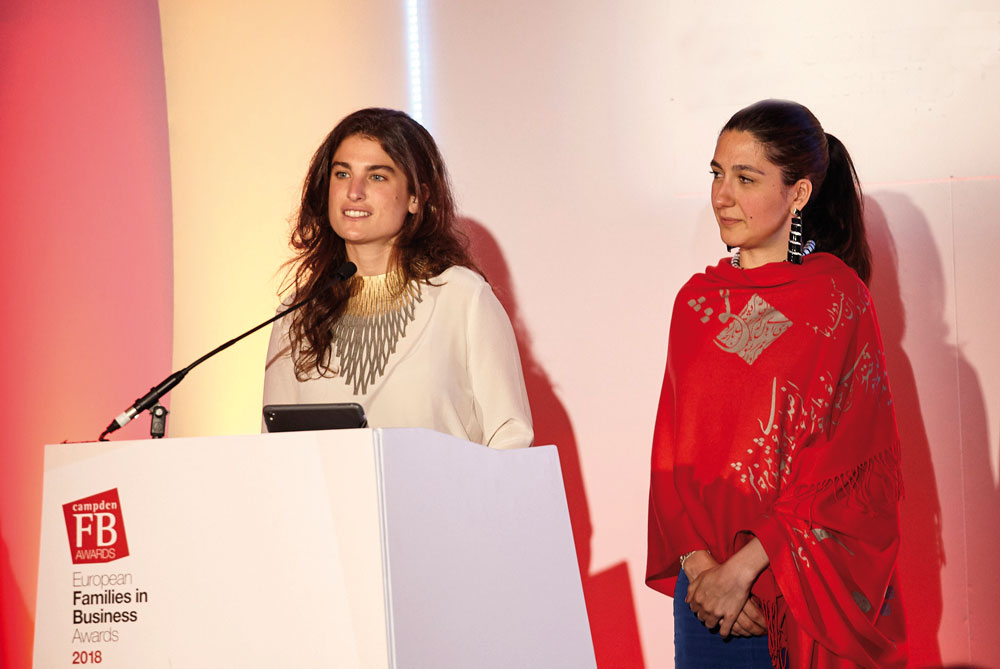 Sole Ferragamo (left), co-founder of SO-LE Studio, with business partner Leila Hoda 