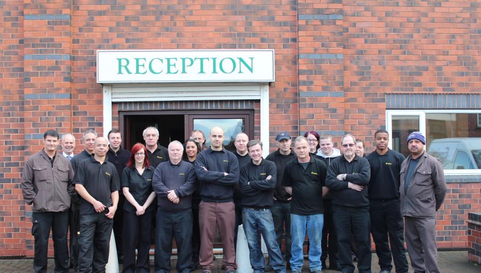 The Fracino team outside their new offices