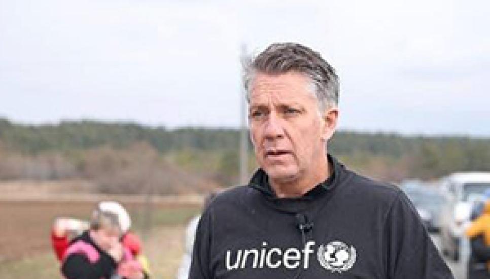 James Elder, UNICEF?s spokesperson in Ukraine. Photo credit: Viktor Moskaliuk.