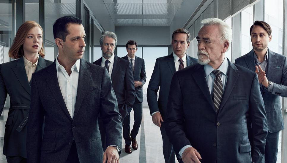 The fictional wealthy Logan family in the US HBO series Succession.