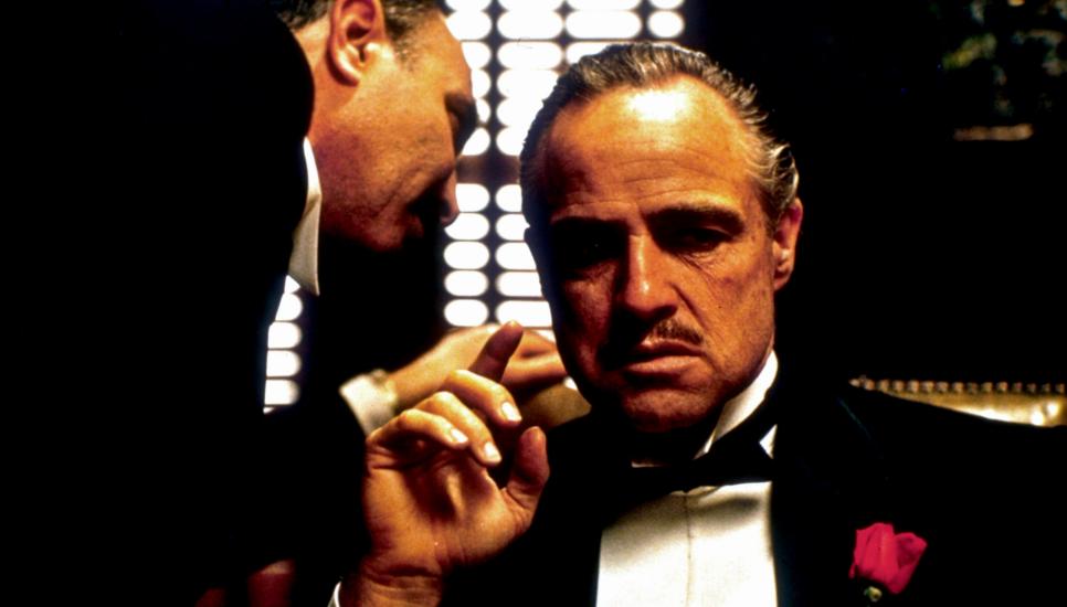 Marlon Brando in The Godfather (1972)?the ultimate family business movie?