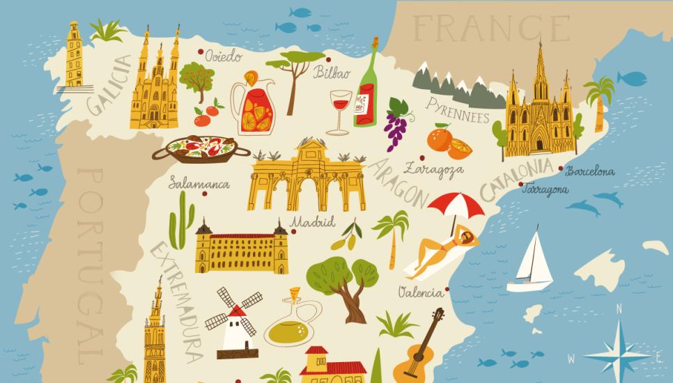 Spanish family businesses map