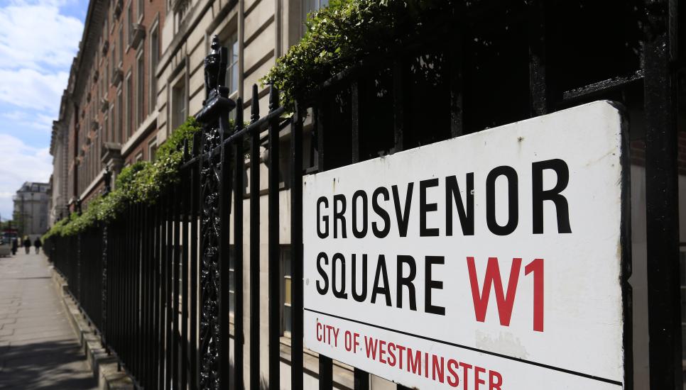 Grosvenor Square is part of the Mayfair and Belgravia estates in central London that is controlled by the Grosvenor family.