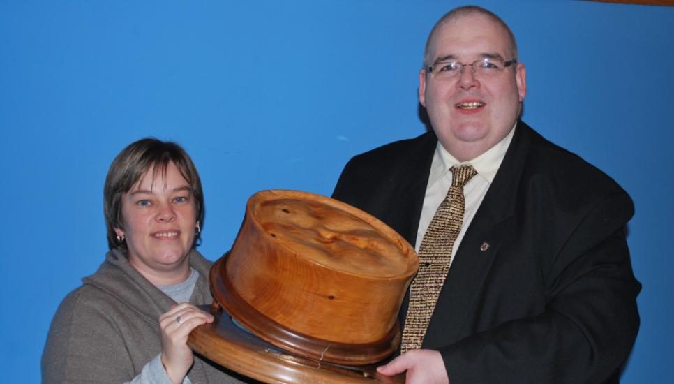 Iain and his wife Marie at the scotch pie awards